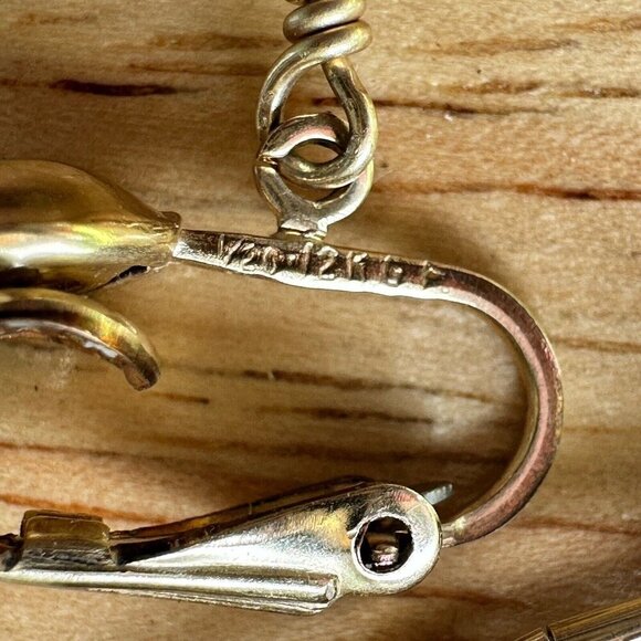 VTG Zuni Liquid Silver‎ Gold Plated Bracelet + Earrings Stamped Sterling & LC - Picture 6 of 12